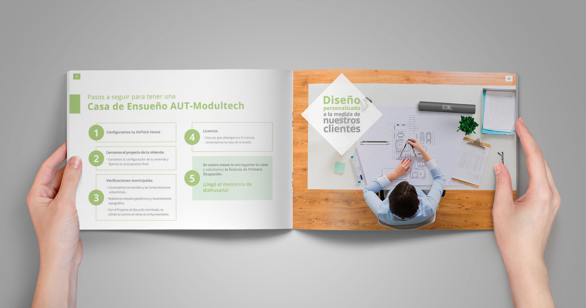 Interior dossier comercial AUT | Diseño gráfico en madrid