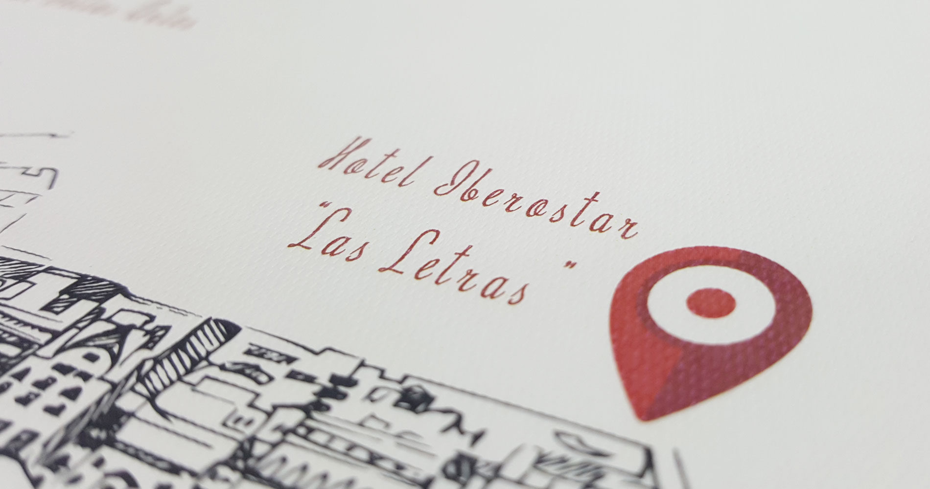 Invitaciones de boda modernas en papel rives