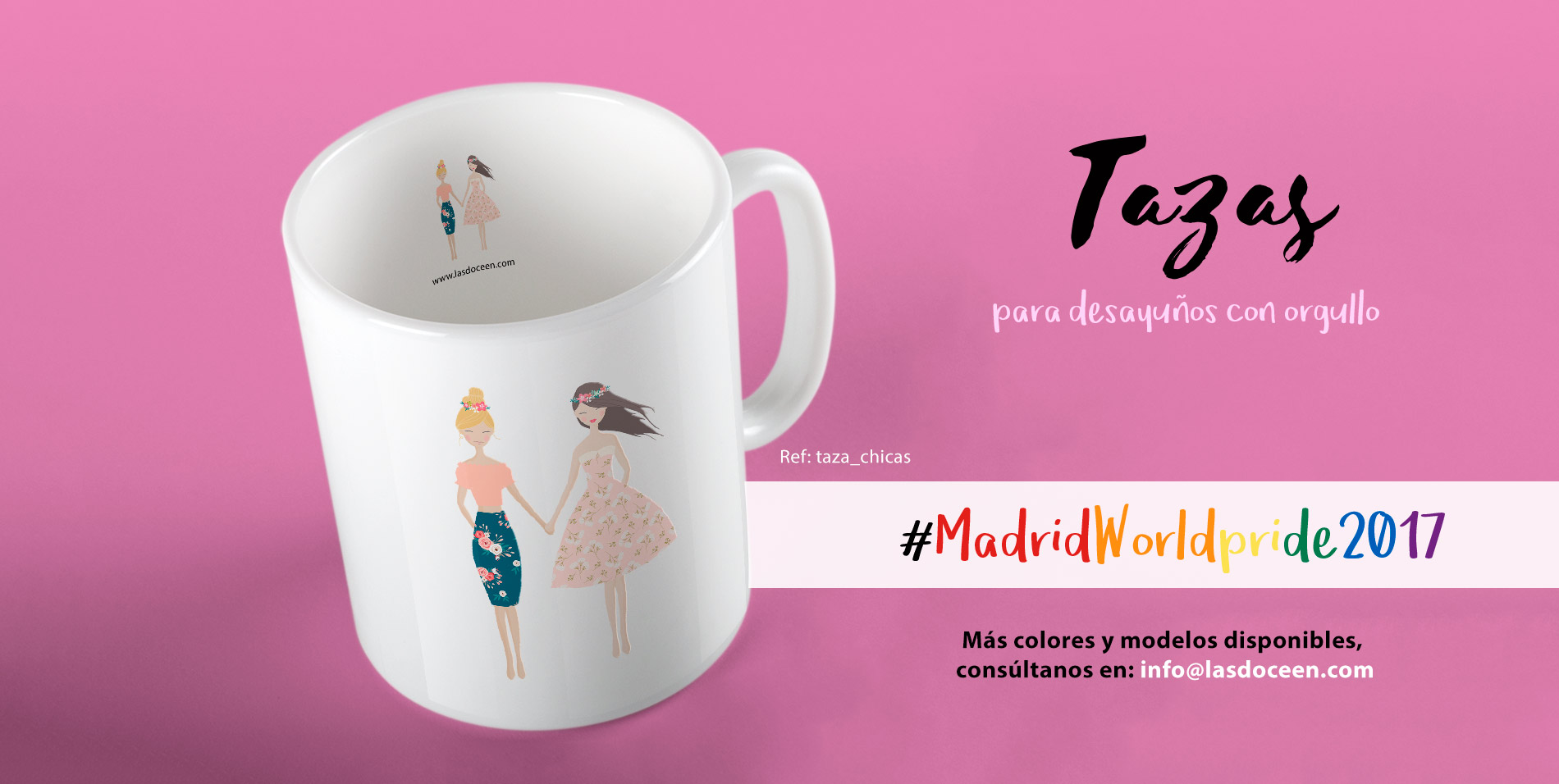 Tazas para chicas Madrid Worldpride 2017