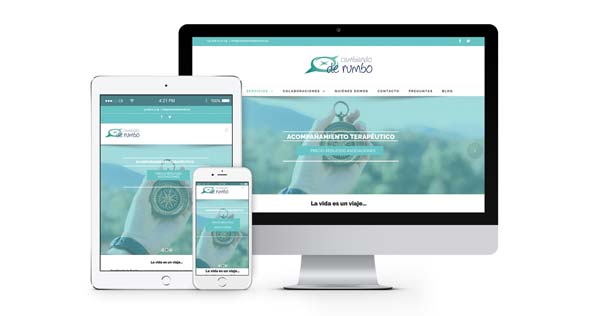 diseño web responsive de Cambiando de Rumbo