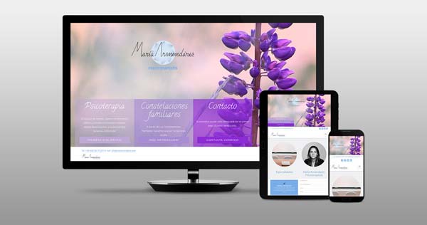 Diseño de página web para la psicóloga María Armendáriz