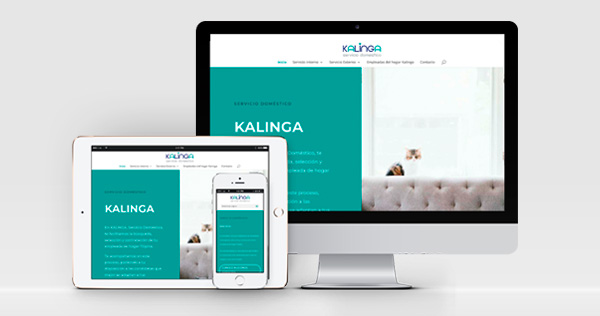 Diseño página web Kalinga servicios domésticos