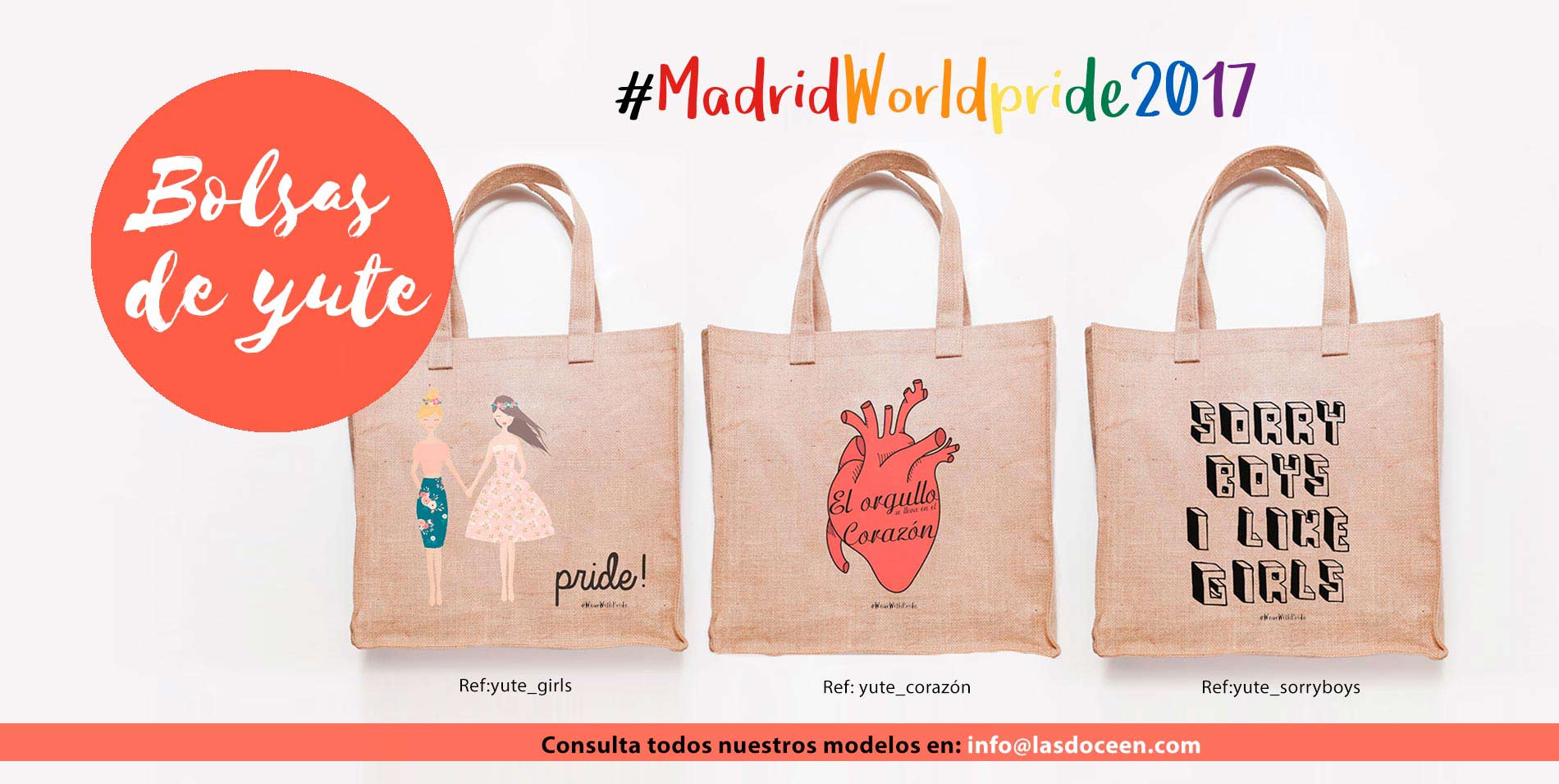 Bolsas de yute Madrid Worldpride 2017