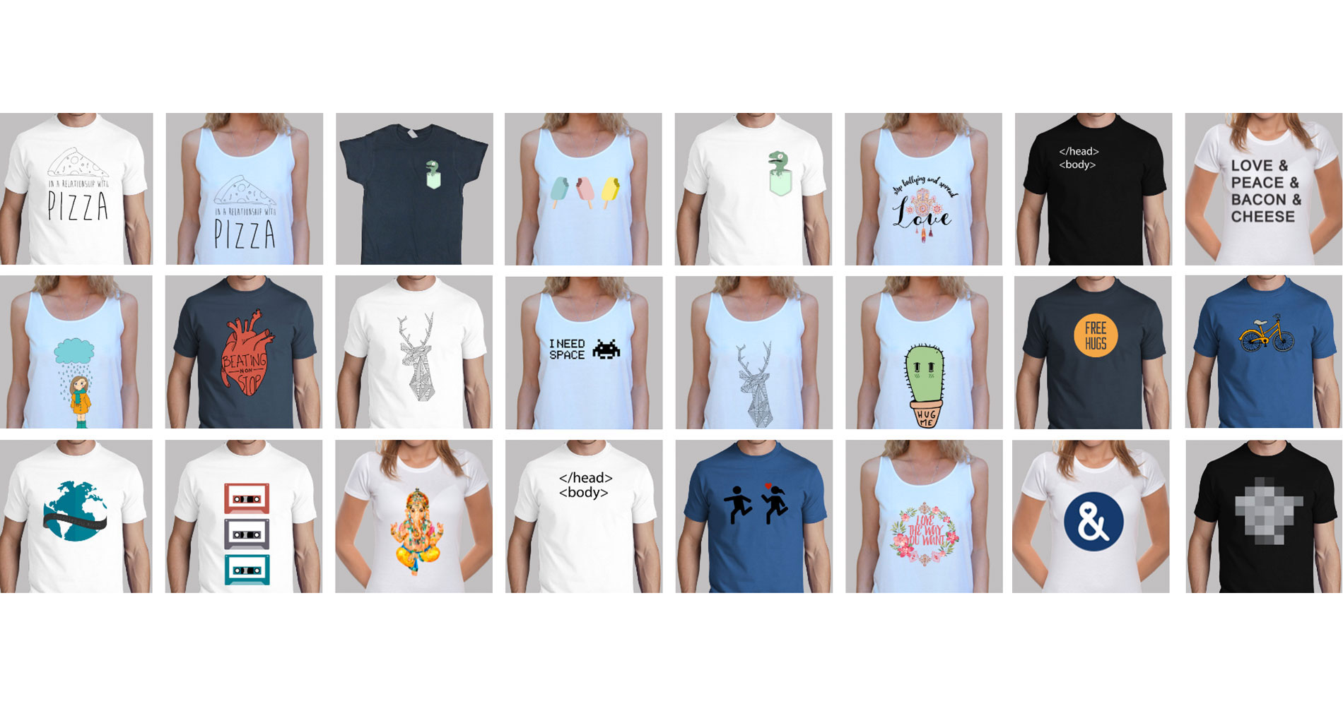 comprar camisetas con diseños creativos o comprar camisetas personalizadas