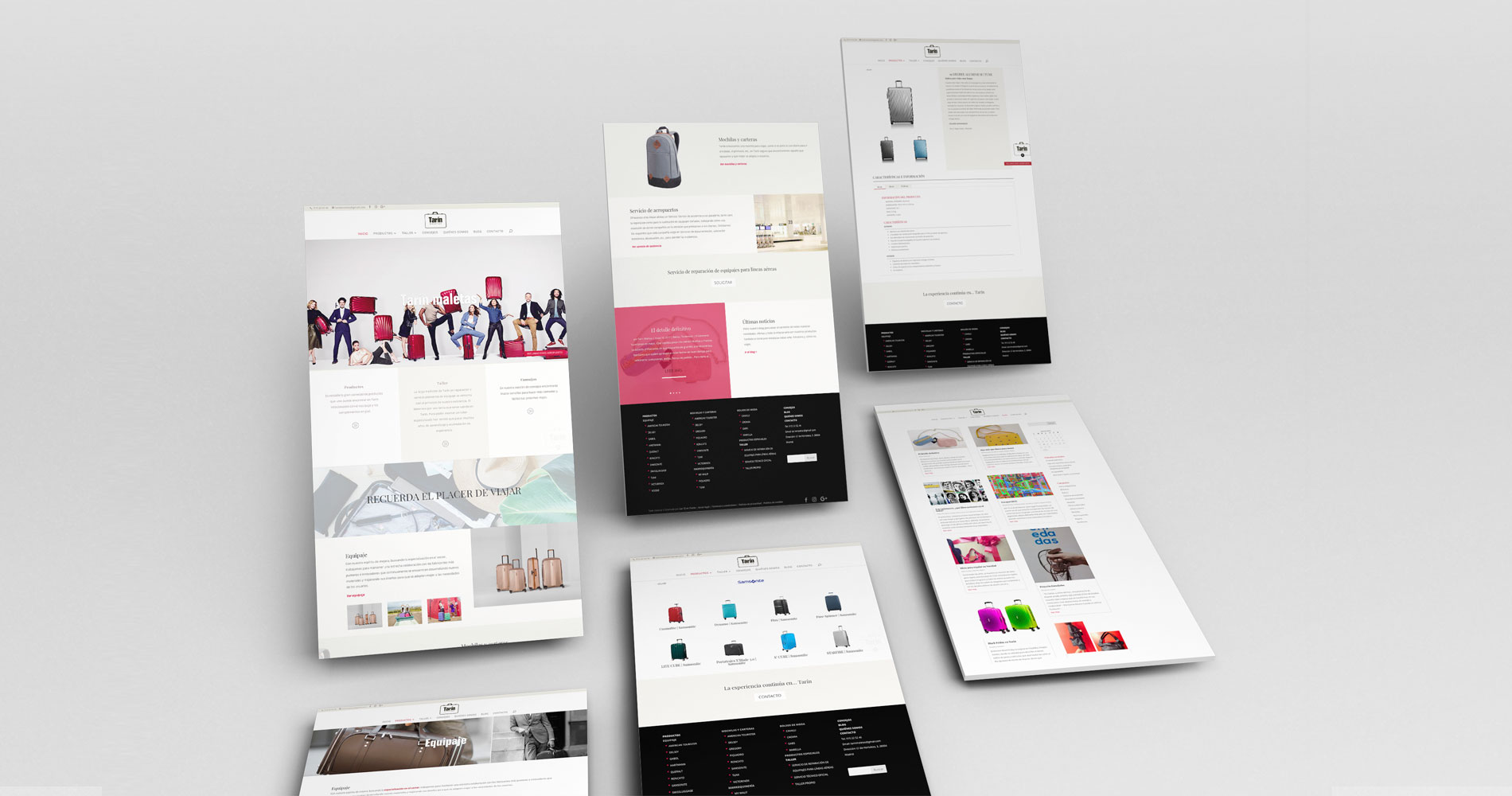 diseño de paginas web para tiendas | Tarín maletas