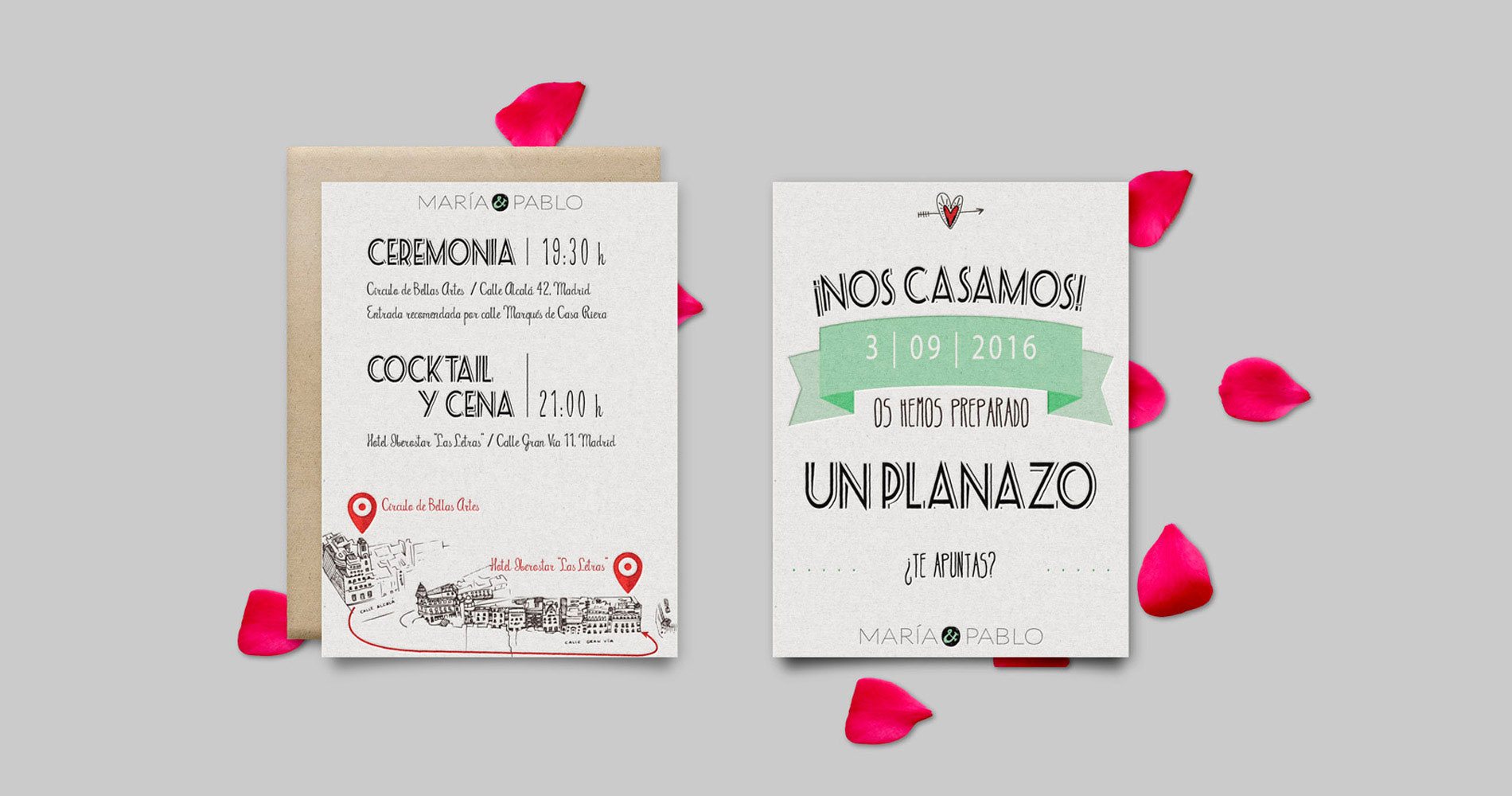 invitaciones de boda en Madrid