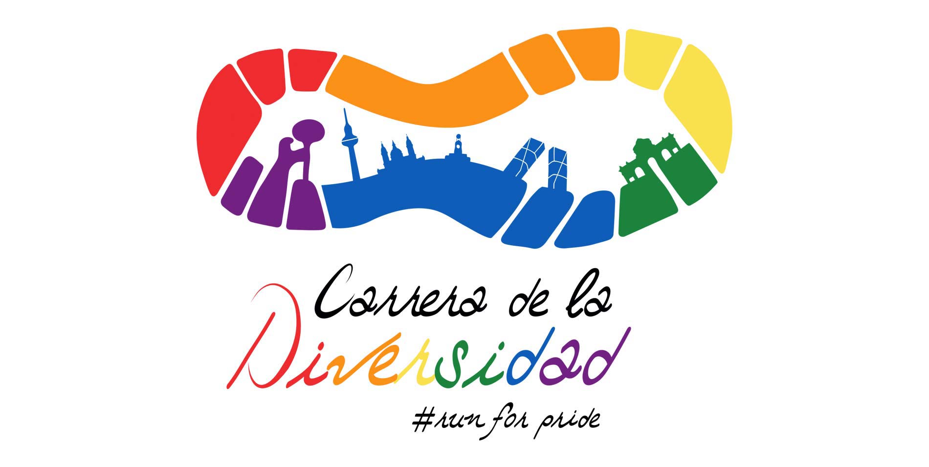 Logotipo carrera de la diversidad | WorldPride Madrid 2017
