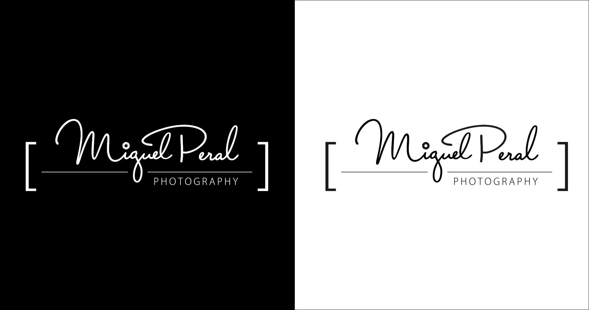 creacion del logotipo del fotógrafo miguel peral