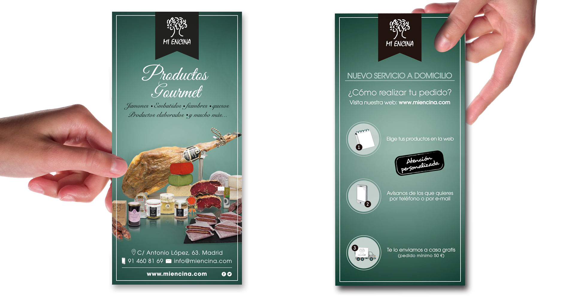  Flyer para la venta de productos gourmet