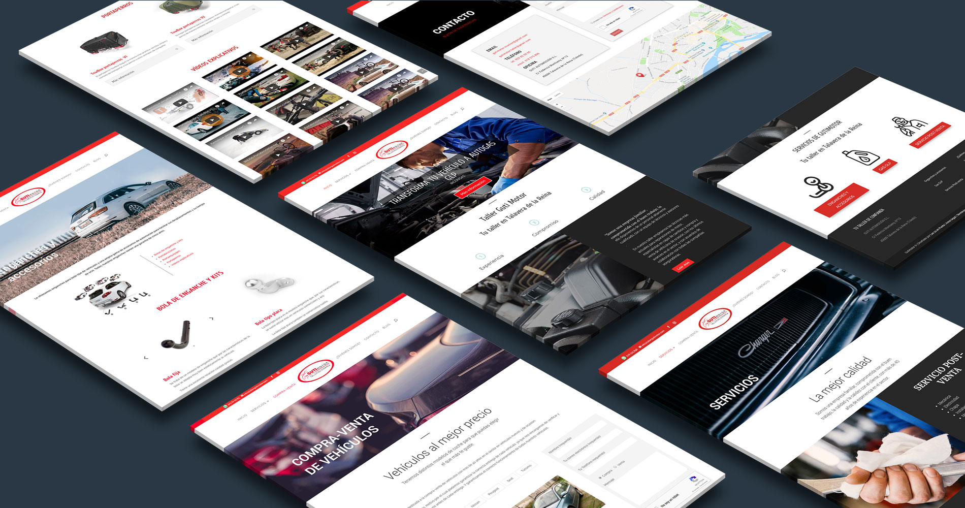 diseño de paginas web para talleres de coches | Guti Motor