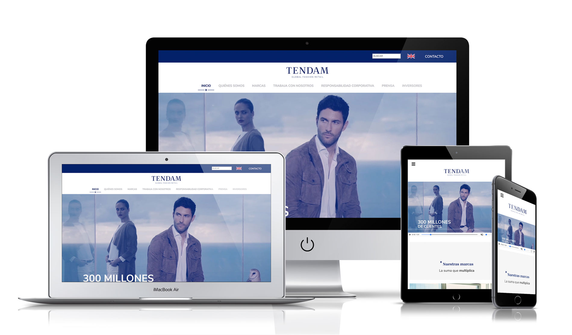 diseño de paginas web corporativas para compañías de moda