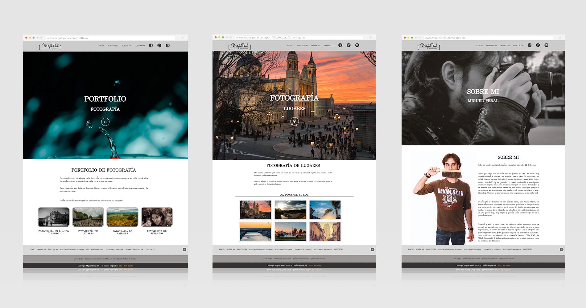 paginas de la web del fotografo miguel peral