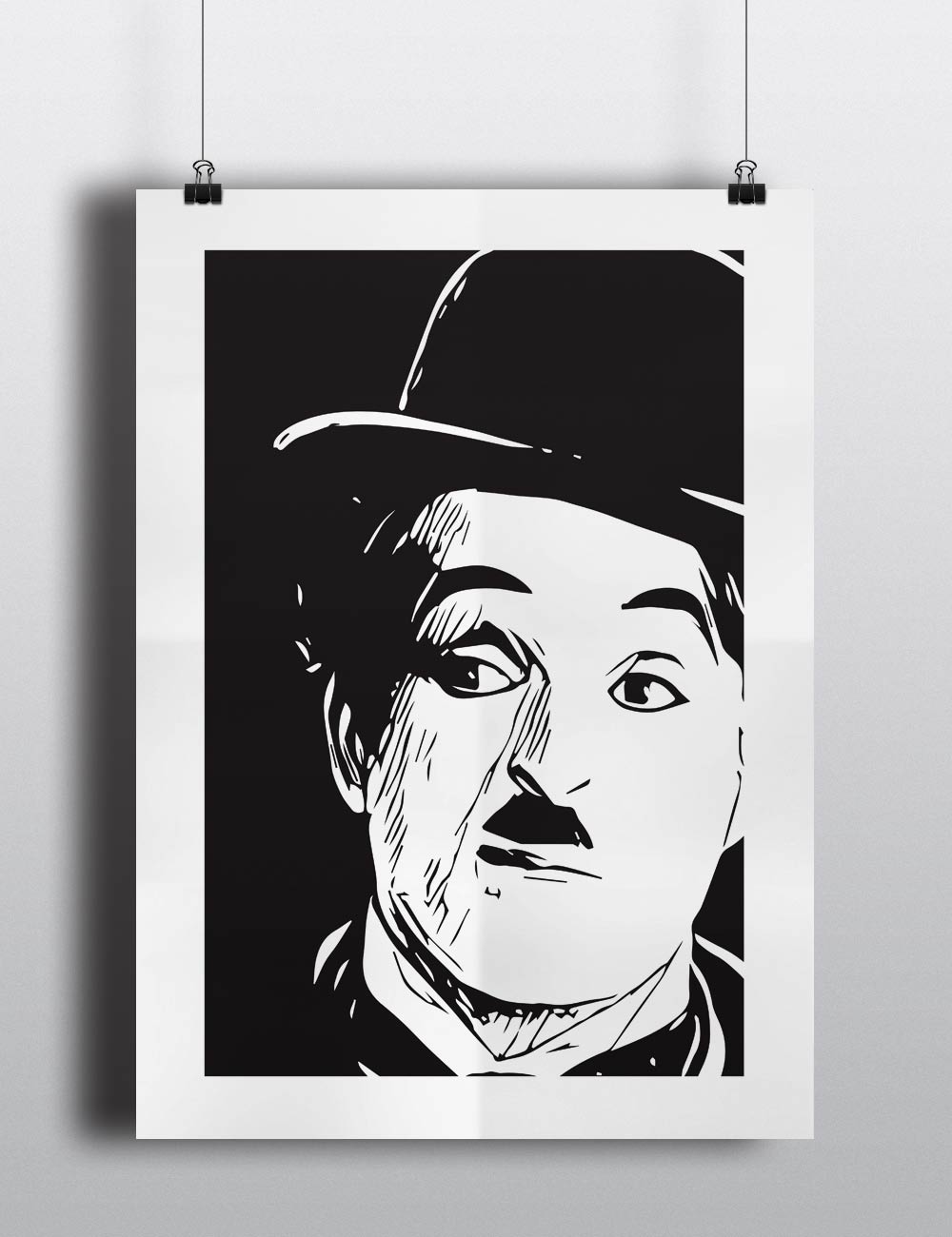 Posters decorativos  personajes famosos chaplin