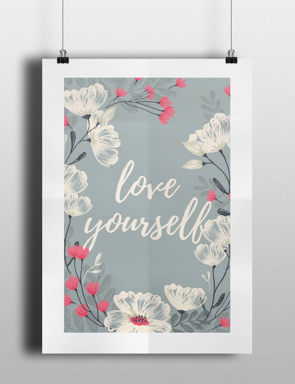 Posters decorativos bonitos de frases para quererse